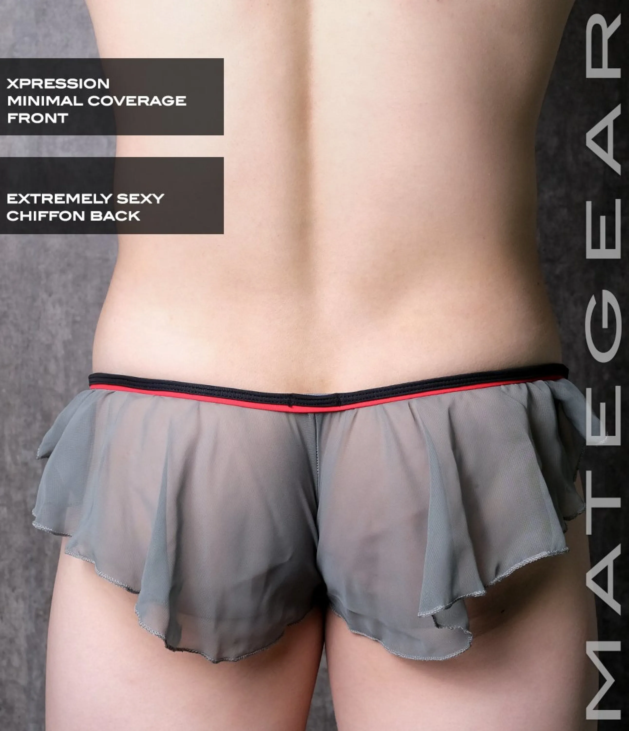 Sexy Men's Underwear Xpression Mini Bikini - Chu Sook (Xpression Front / Chiffon Back)