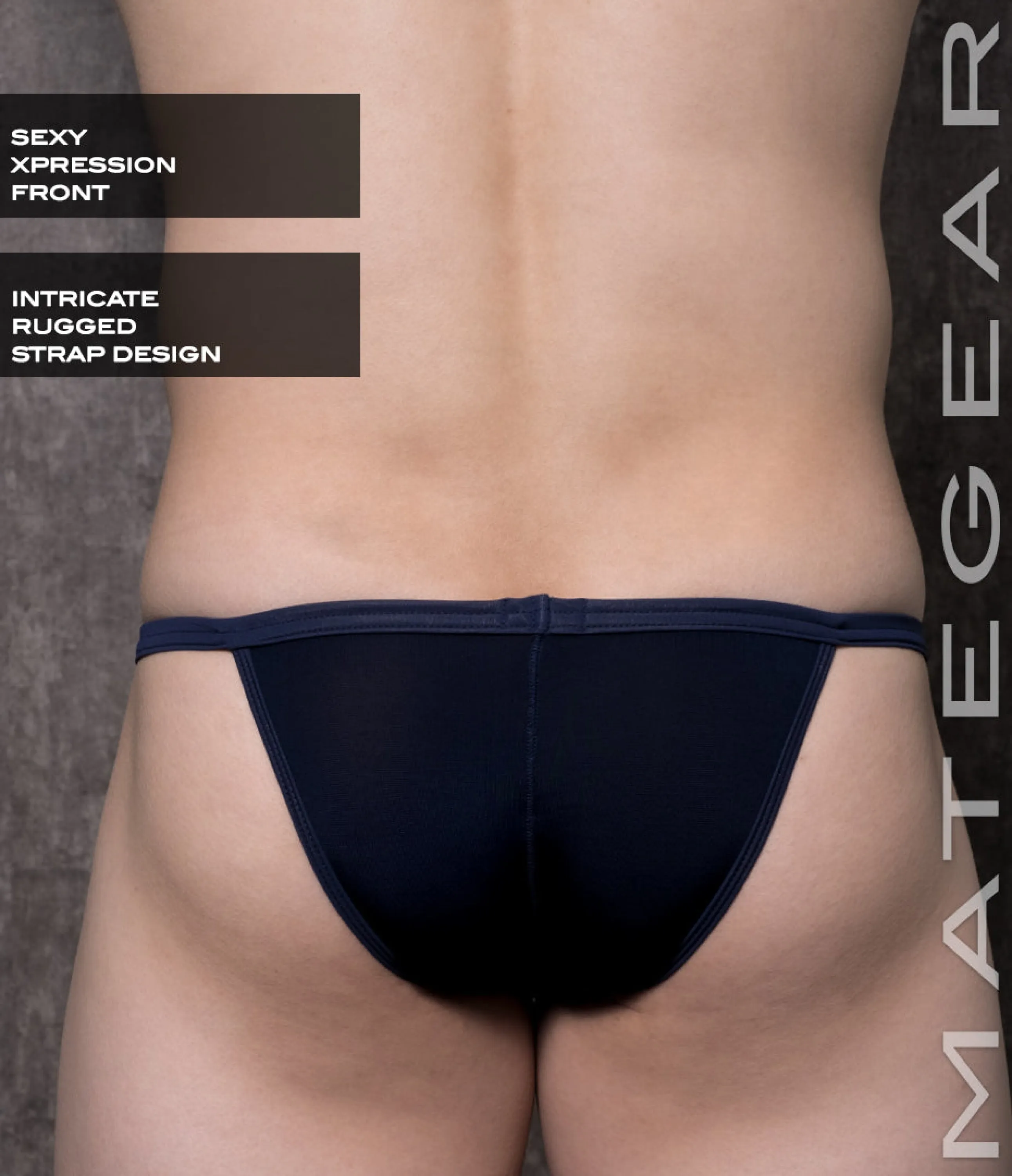 Sexy Mens Underwear Xpression Mini Bikini - Mi Jin (Rugged Strap Front)