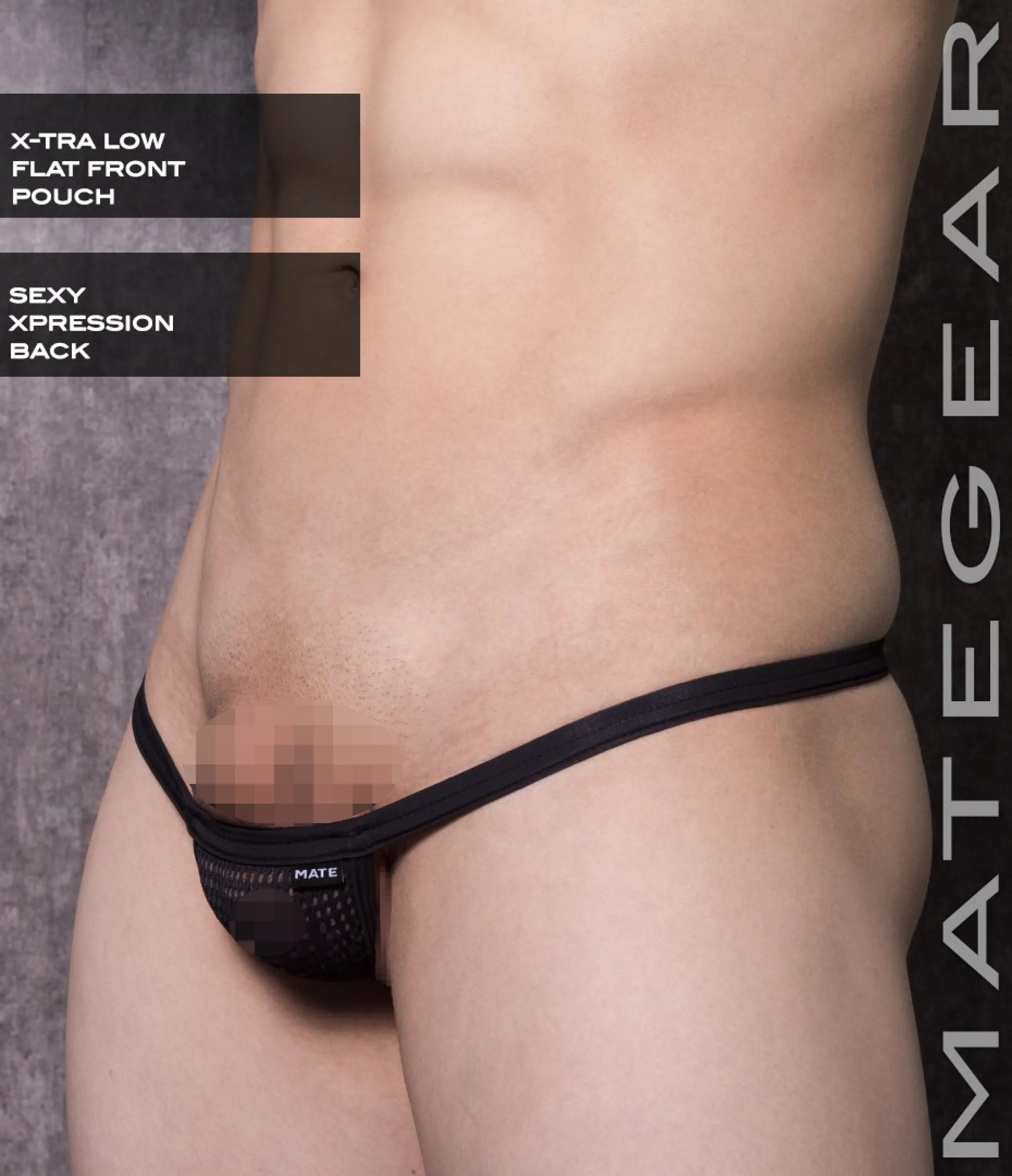 Sexy Mens Underwear Xpression Mini Thong - Ji Da (X-tra Low Front)