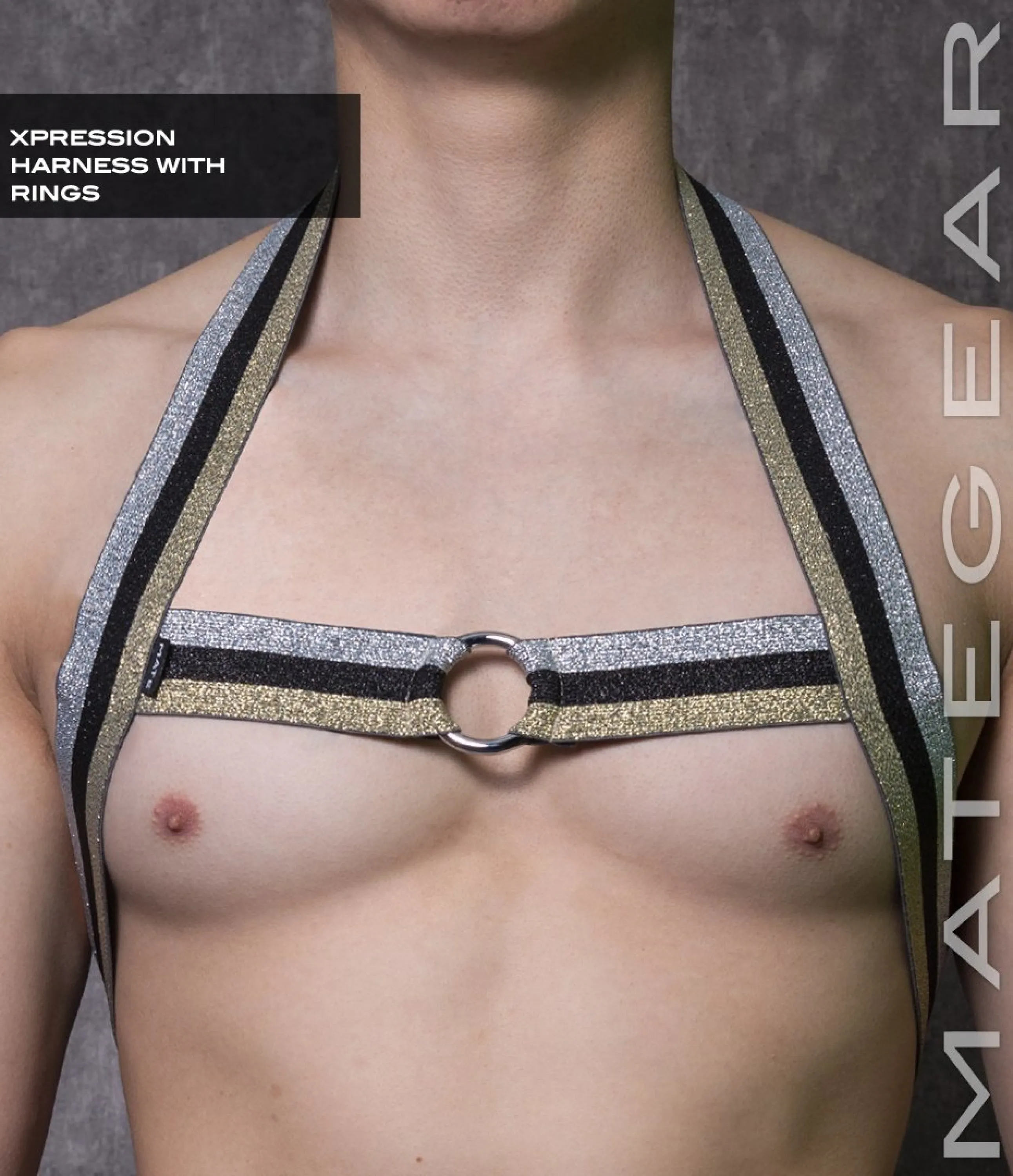 Sexy Men's Xpression Harness - Ho Eun (With Ring Detail)