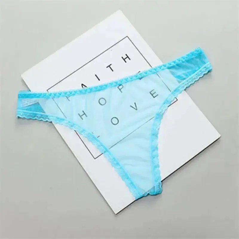 Sexy Sheer Thong Lace Crotch Mesh