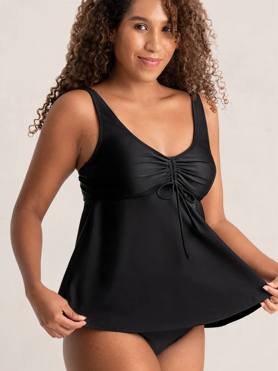 Shapermint Essentials Wireless Tie-Front Tankini