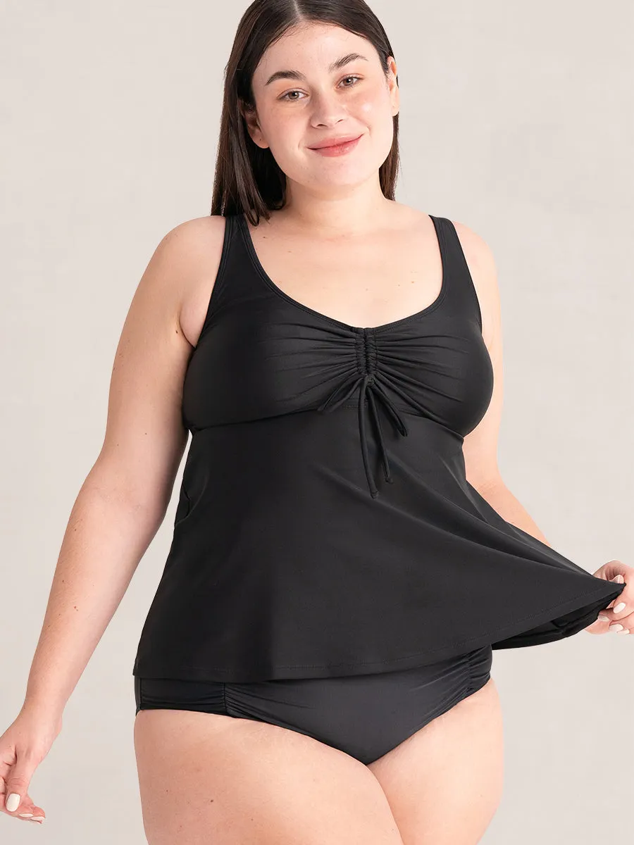 Shapermint Essentials Wireless Tie-Front Tankini
