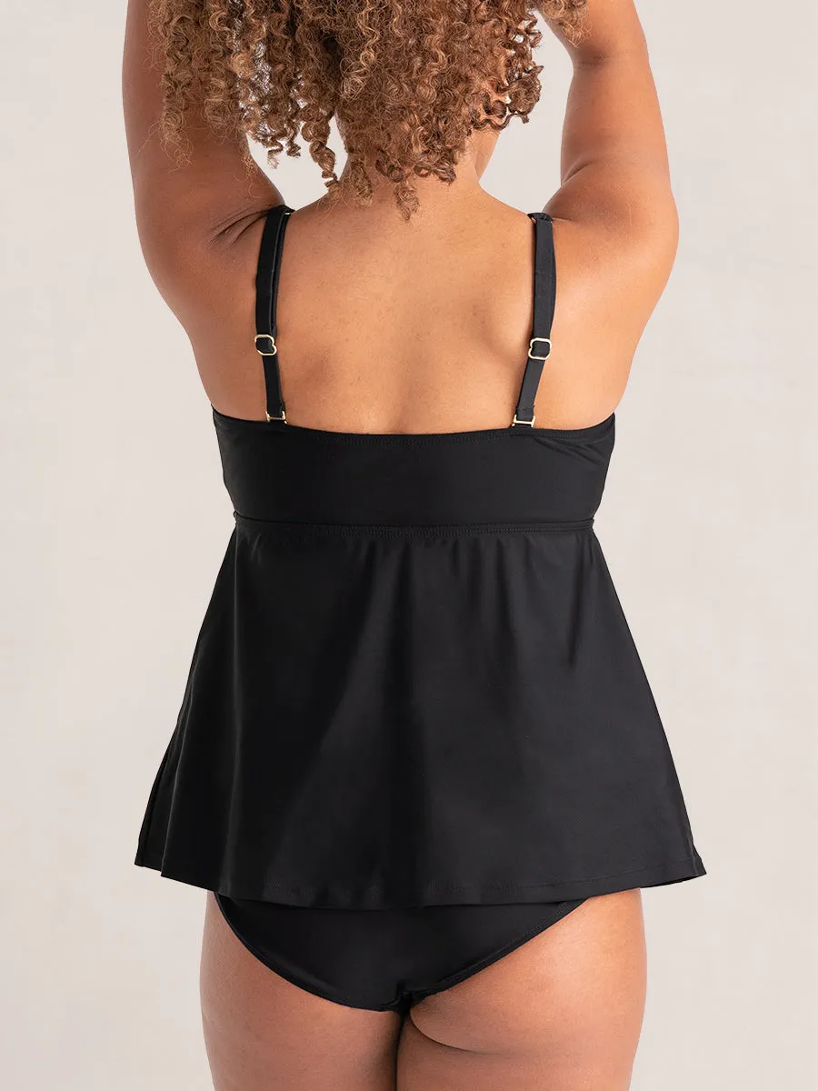 Shapermint Essentials Wireless Tie-Front Tankini