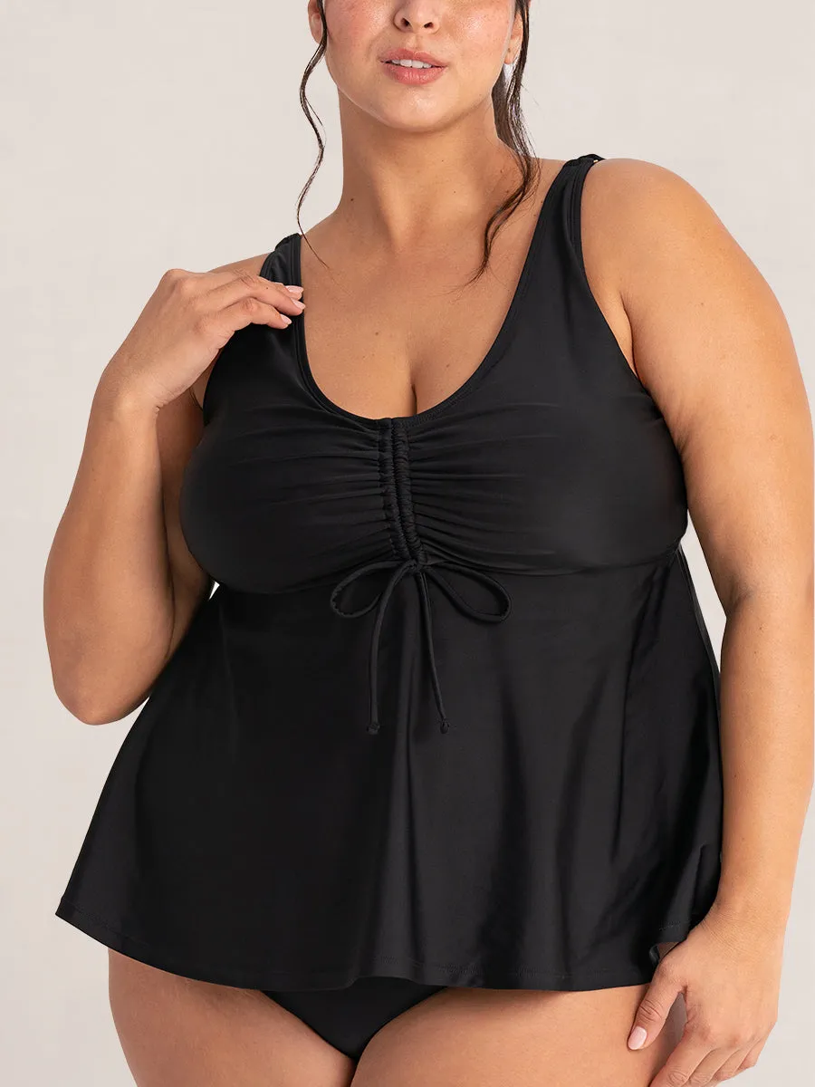 Shapermint Essentials Wireless Tie-Front Tankini