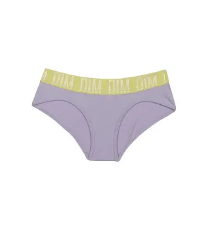 Shorty fille en coton stretch Lila et ceinture Anis Dim Sport