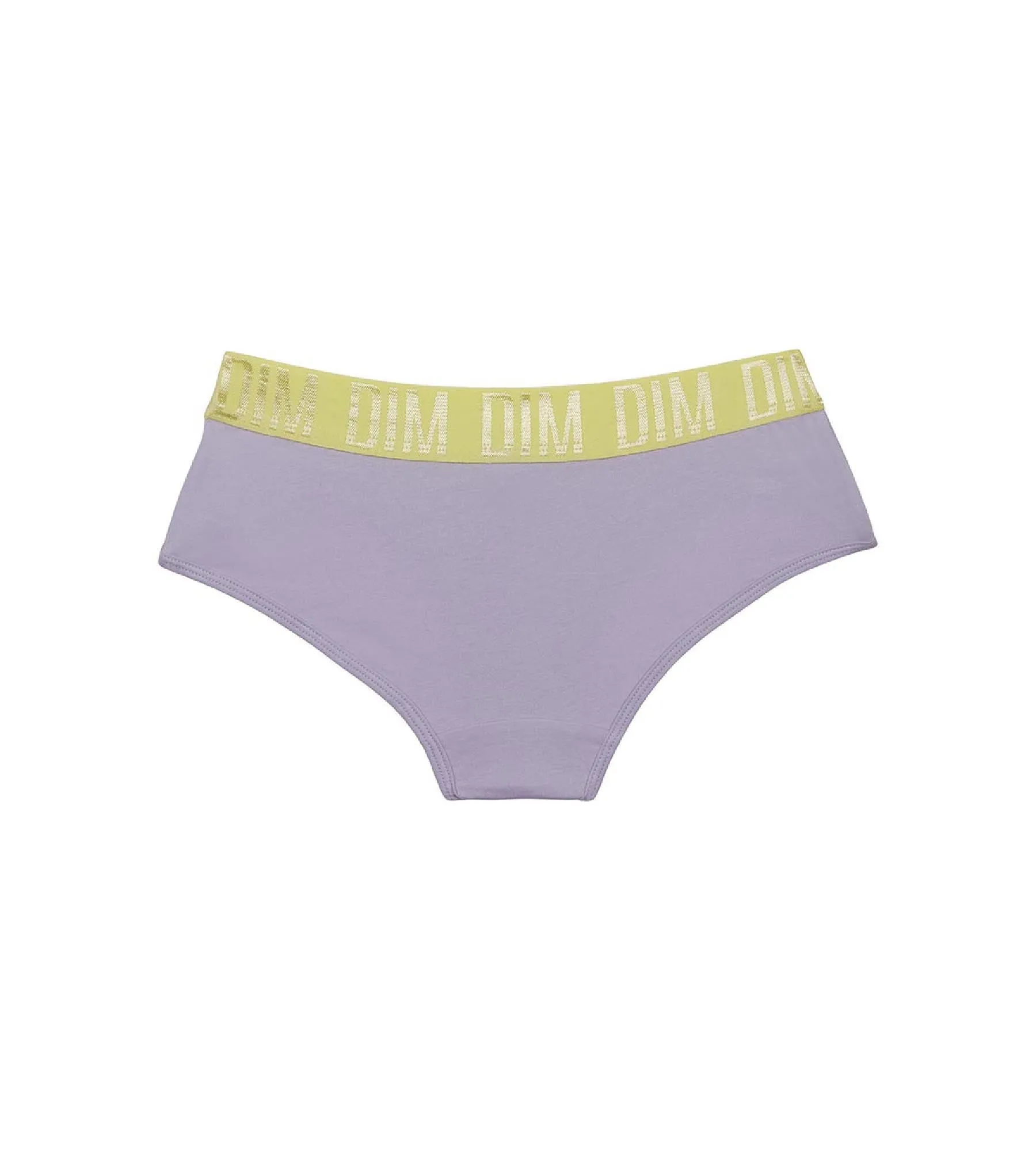 Shorty fille en coton stretch Lila et ceinture Anis Dim Sport