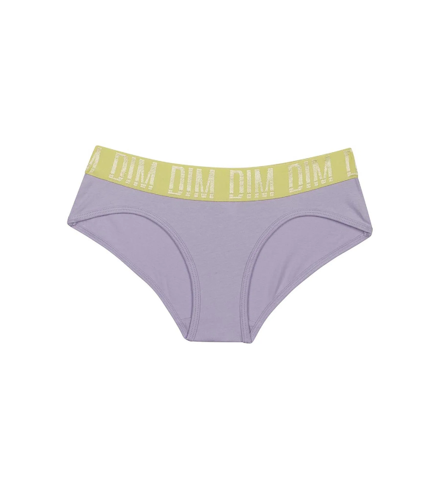 Shorty fille en coton stretch Lila et ceinture Anis Dim Sport