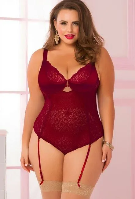 Smooth Like Velvet 2pc Teddy Set Plus Size