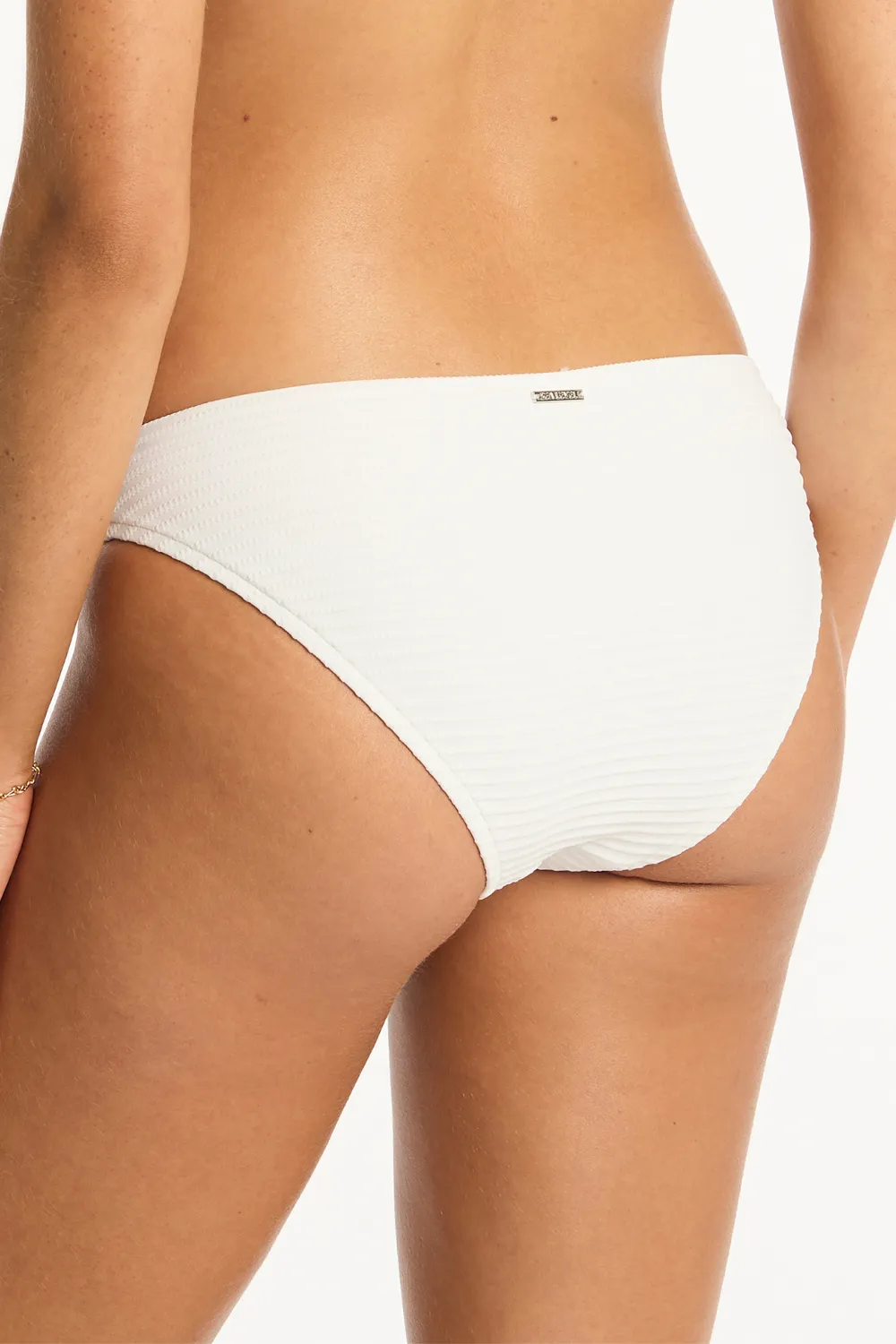 Spinnaker Cheeky Bikini Bottom in White