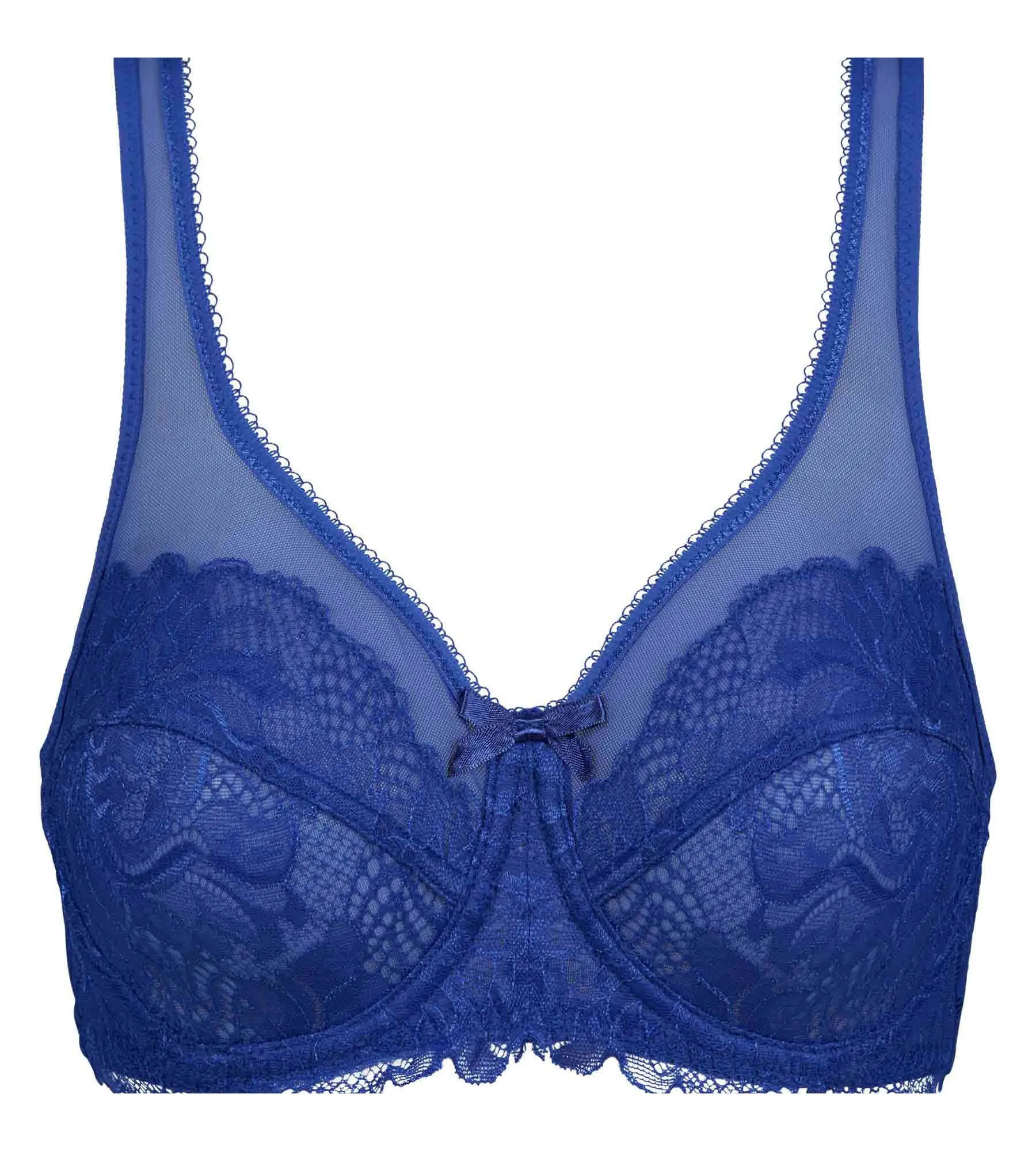 Stellar Blue lace full cup bra Generous Essentiel