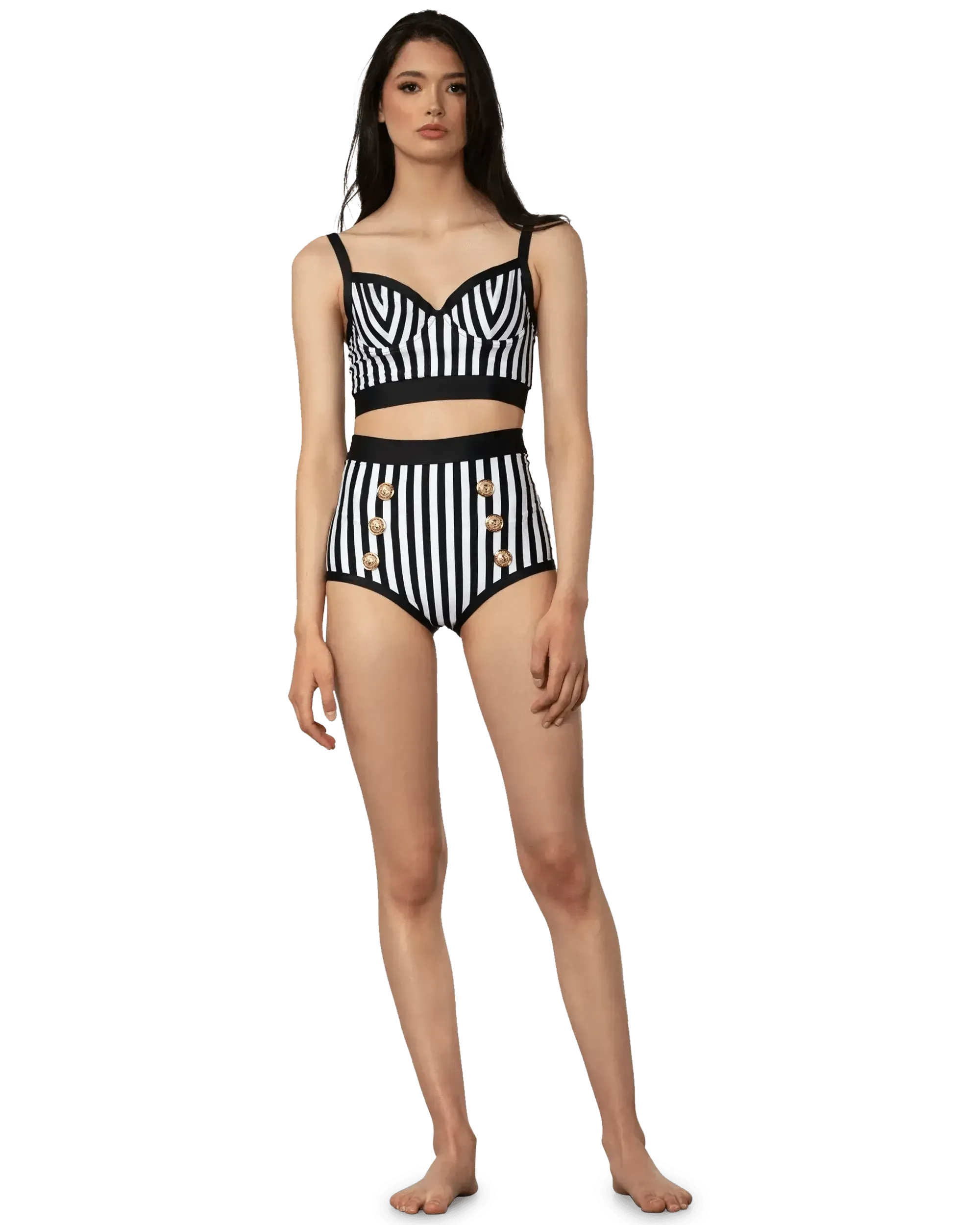 Striped Tankini Top