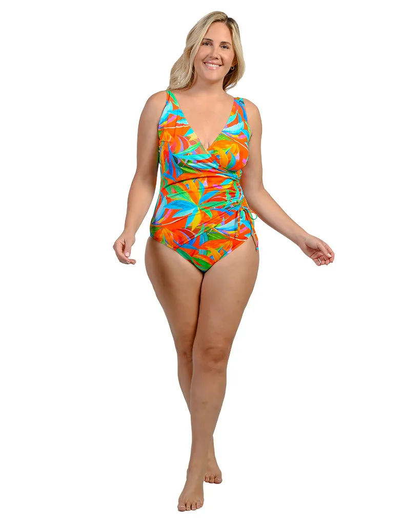 Surplice Wrap One Piece