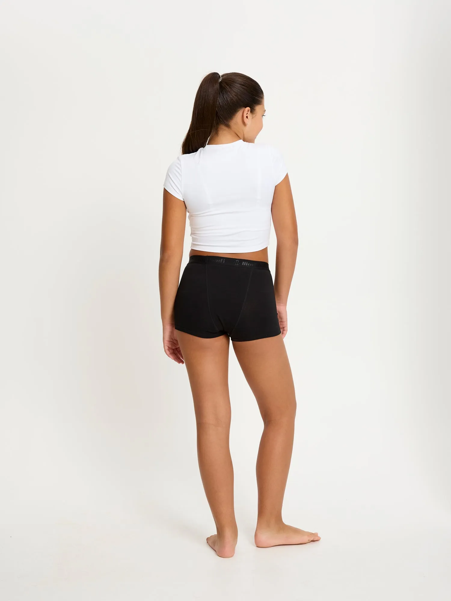 Teen Hipster Boyshort Super Black