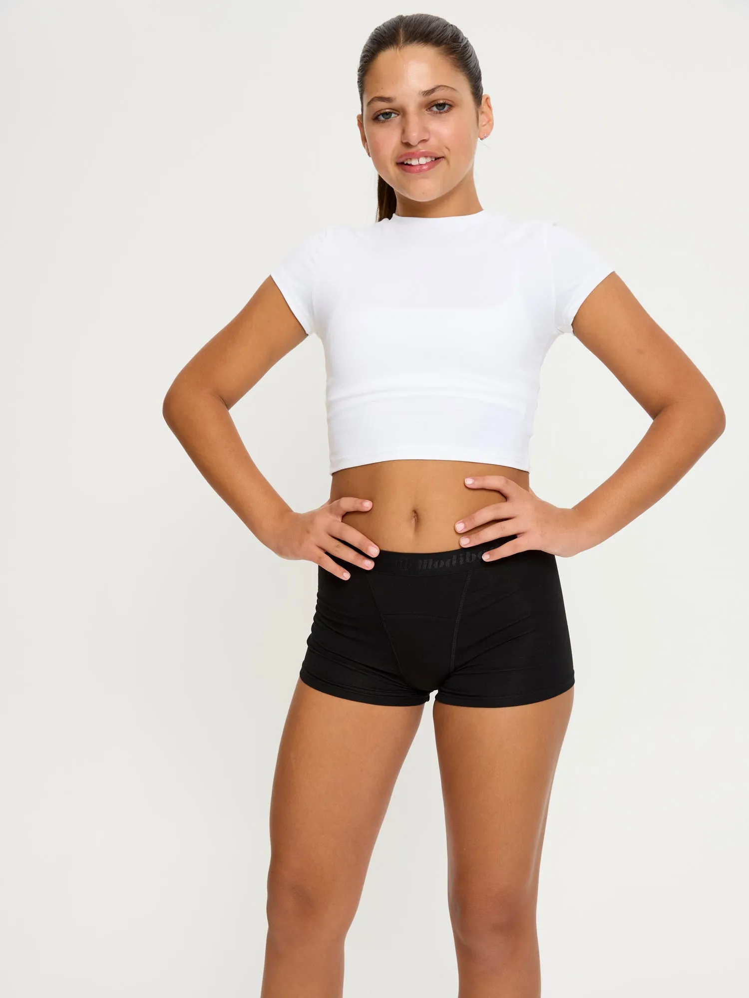 Teen Hipster Boyshort Super Black