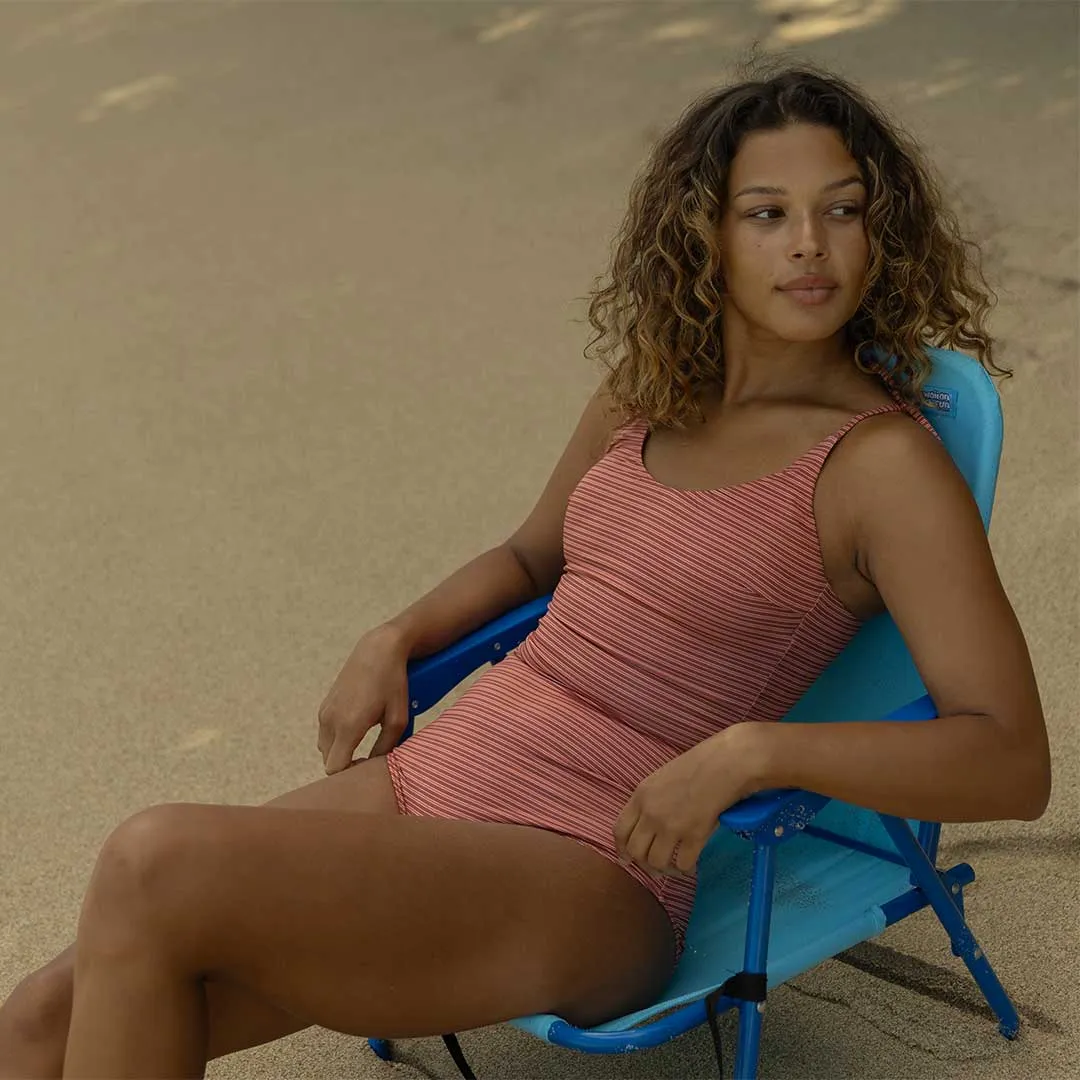 The Natalie One-Piece, Sunset Stripe