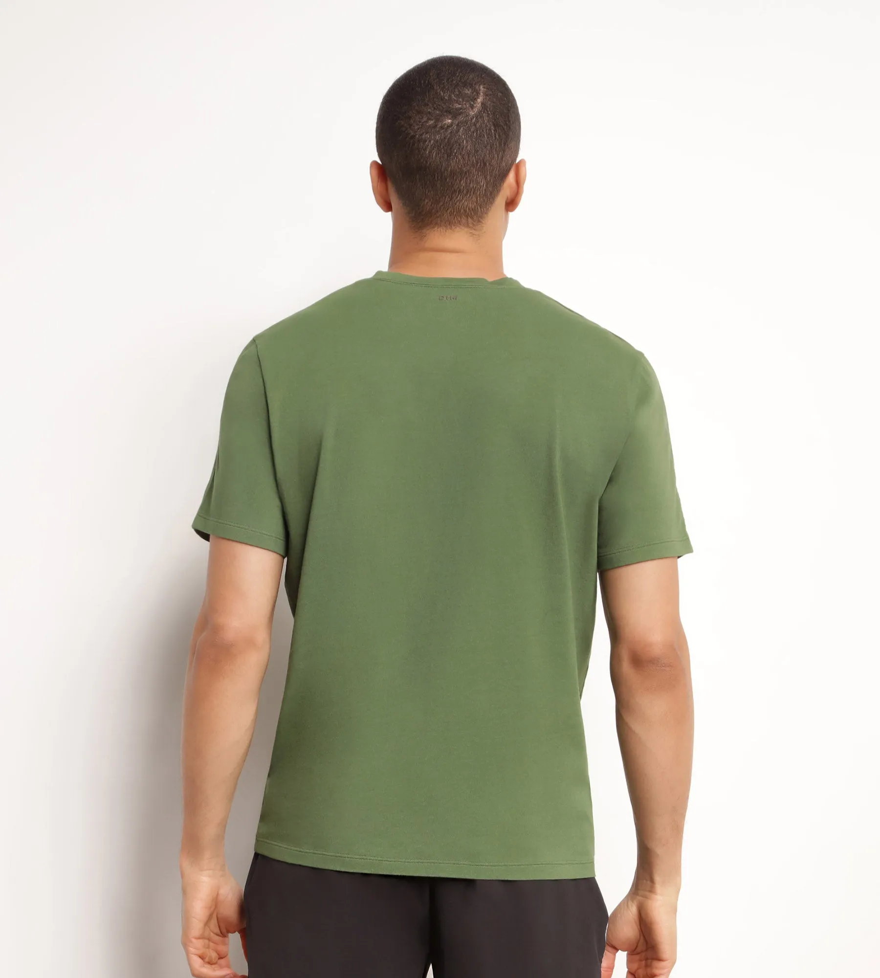 Thermoregulating men's sports T-shirt in khaki Dim Move jersey