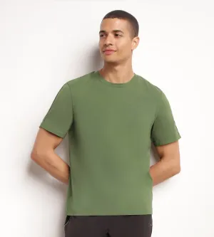Thermoregulating men's sports T-shirt in khaki Dim Move jersey