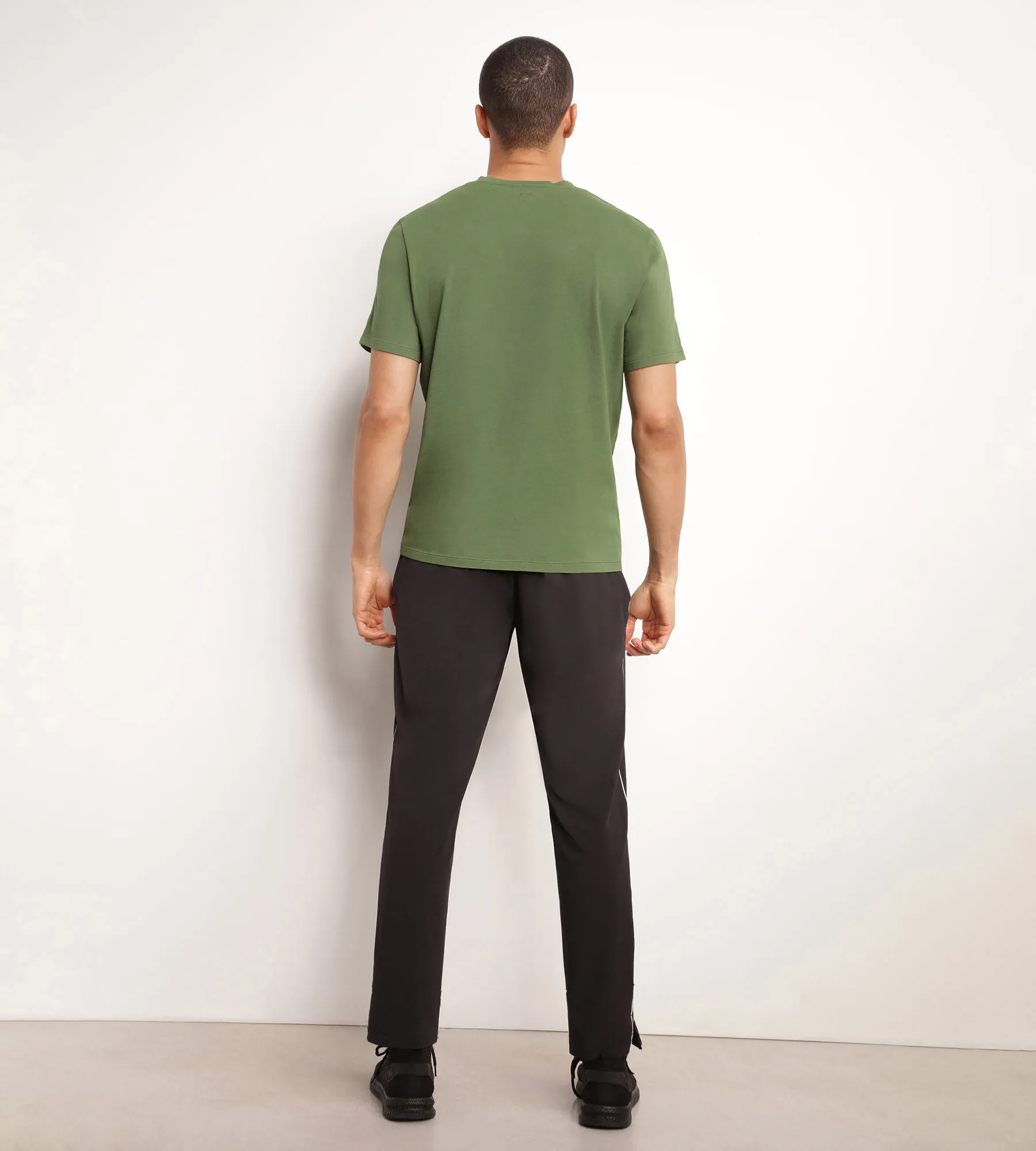 Thermoregulating men's sports T-shirt in khaki Dim Move jersey