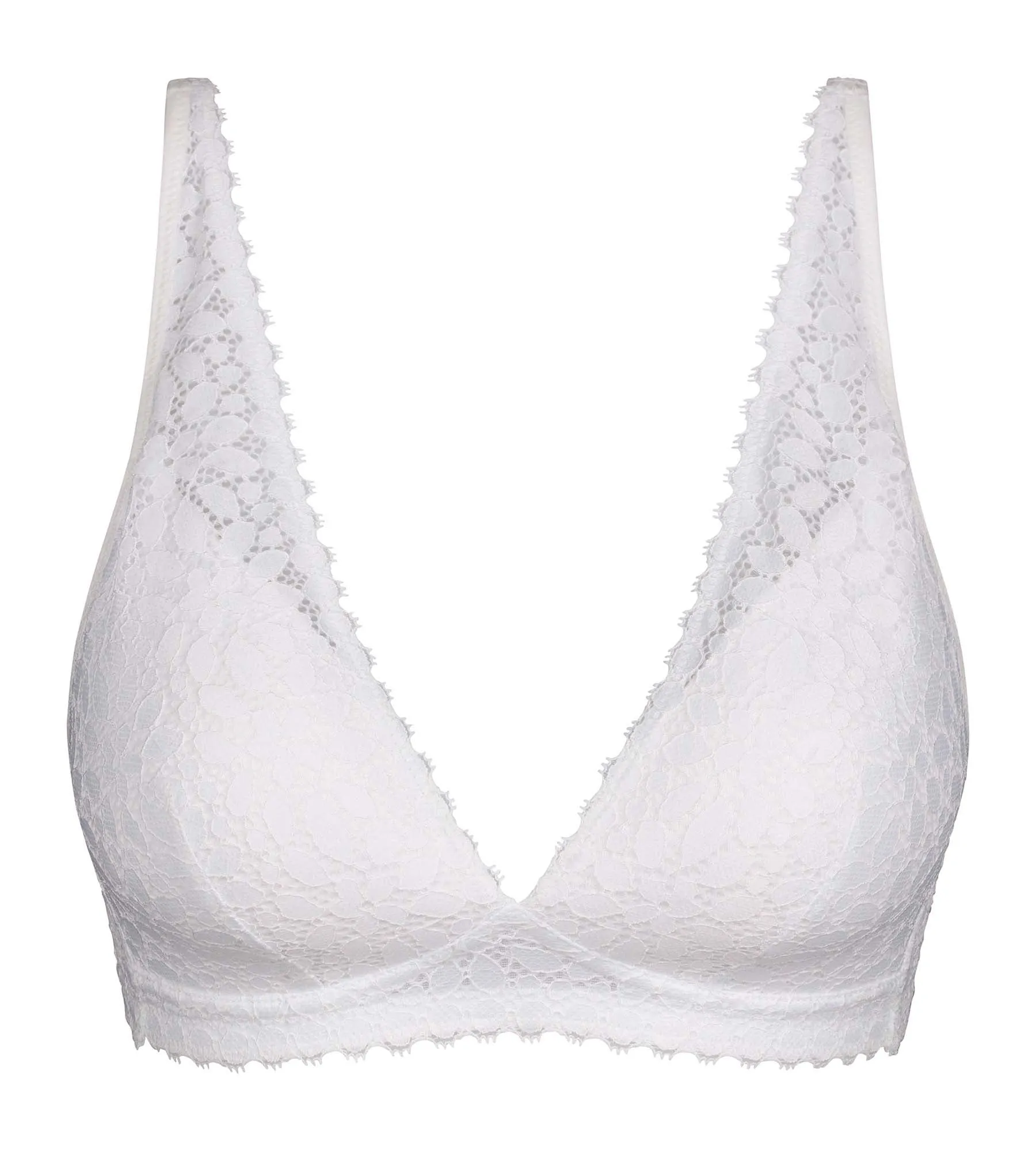 Triangle bra with microfiber foam White Daily Dentelle