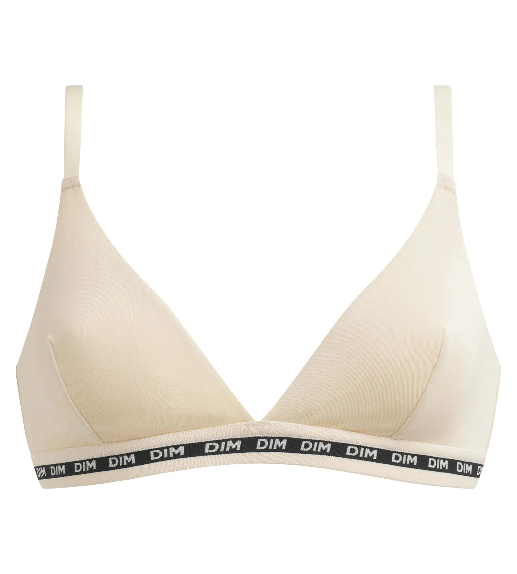 Triangle wireless microfibre bra in Beige Dim Icon Essentiel