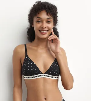 Triangle wireless microfibre bra in Black Dimmania Dim Icon Essentiel