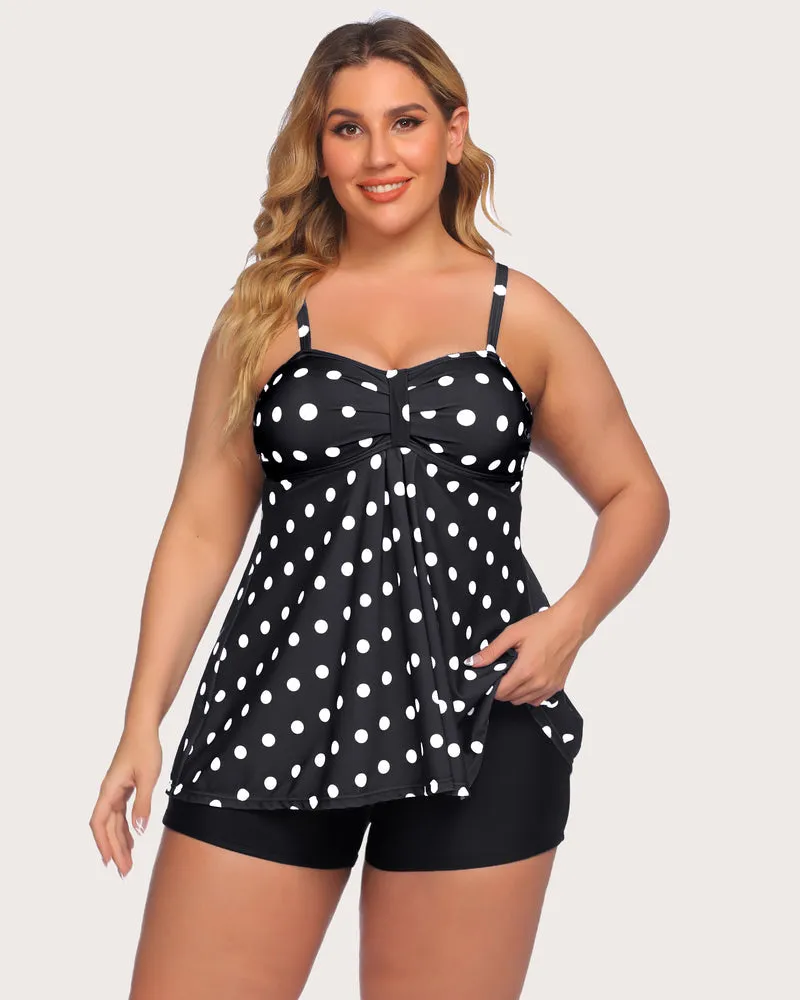 Two Piece Tankini Set Swimwear Suit
