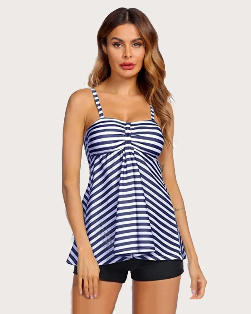 Two Piece Tankini Set Swimwear Suit
