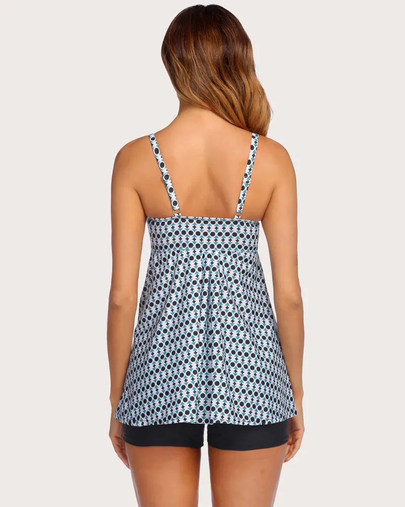 Two Piece Tankini Set Swimwear Suit