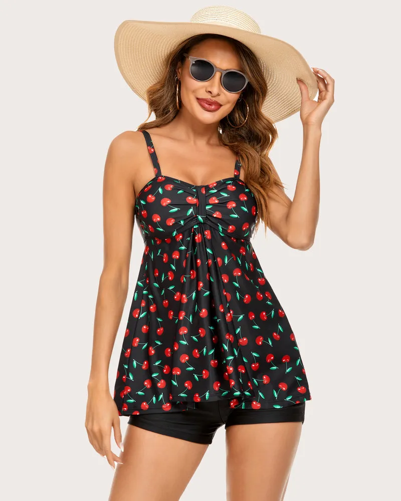 Two Piece Tankini Set Swimwear Suit