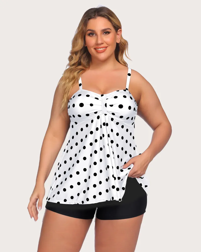 Two Piece Tankini Set Swimwear Suit