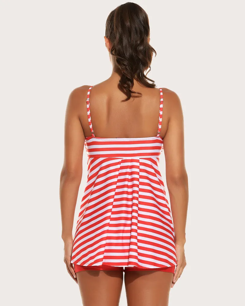 Two Piece Tankini Set Swimwear Suit