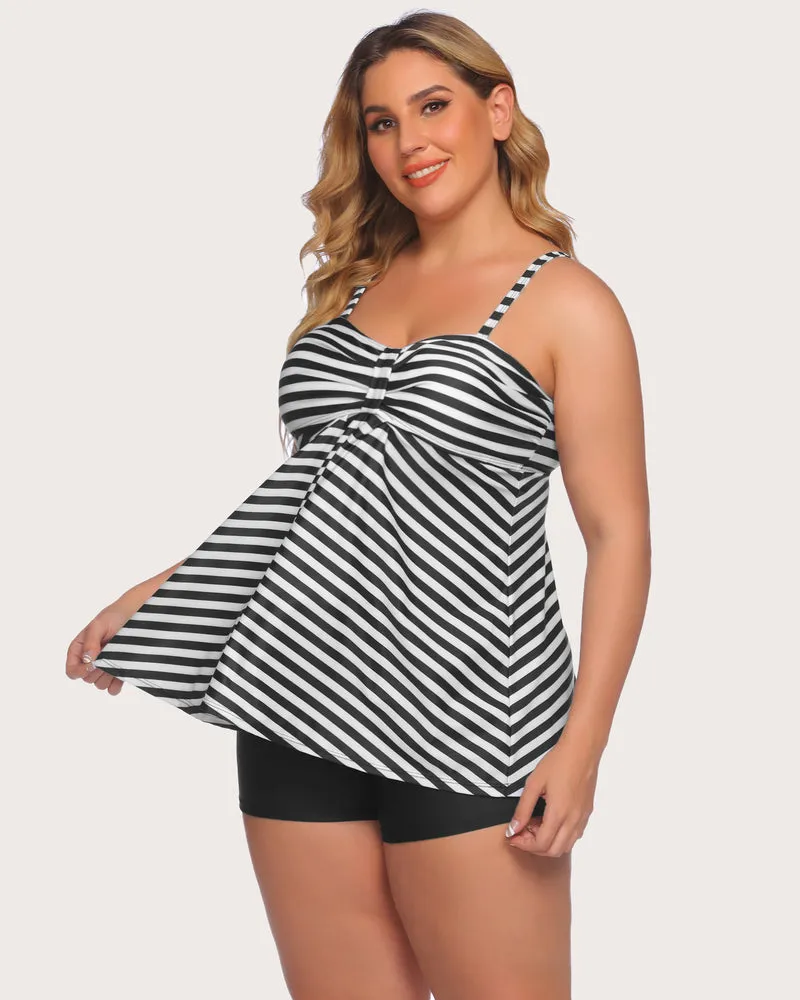 Two Piece Tankini Set Swimwear Suit