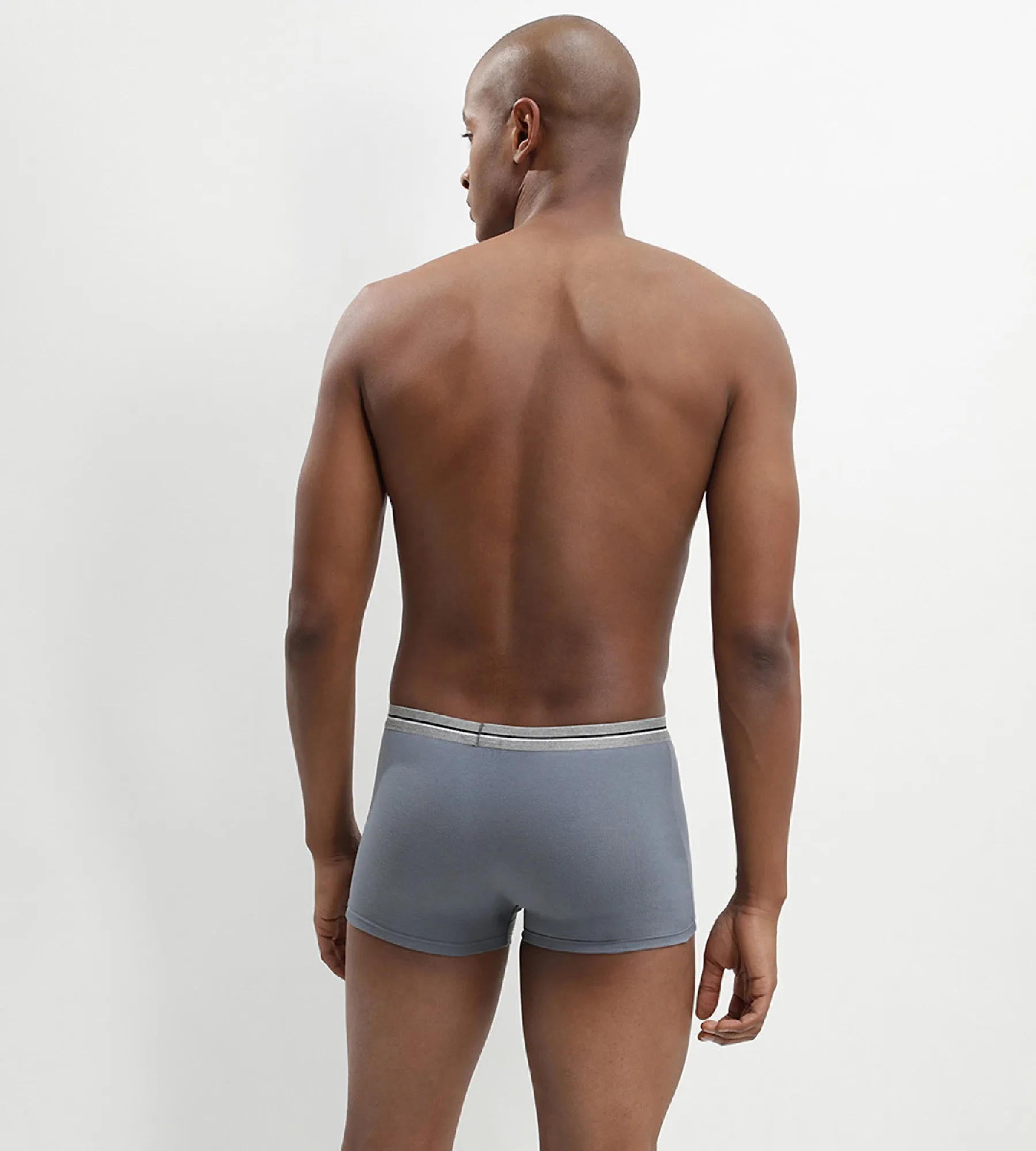 Ultra Resist 3 pack resistant stretch cotton trunks in black and steel grey