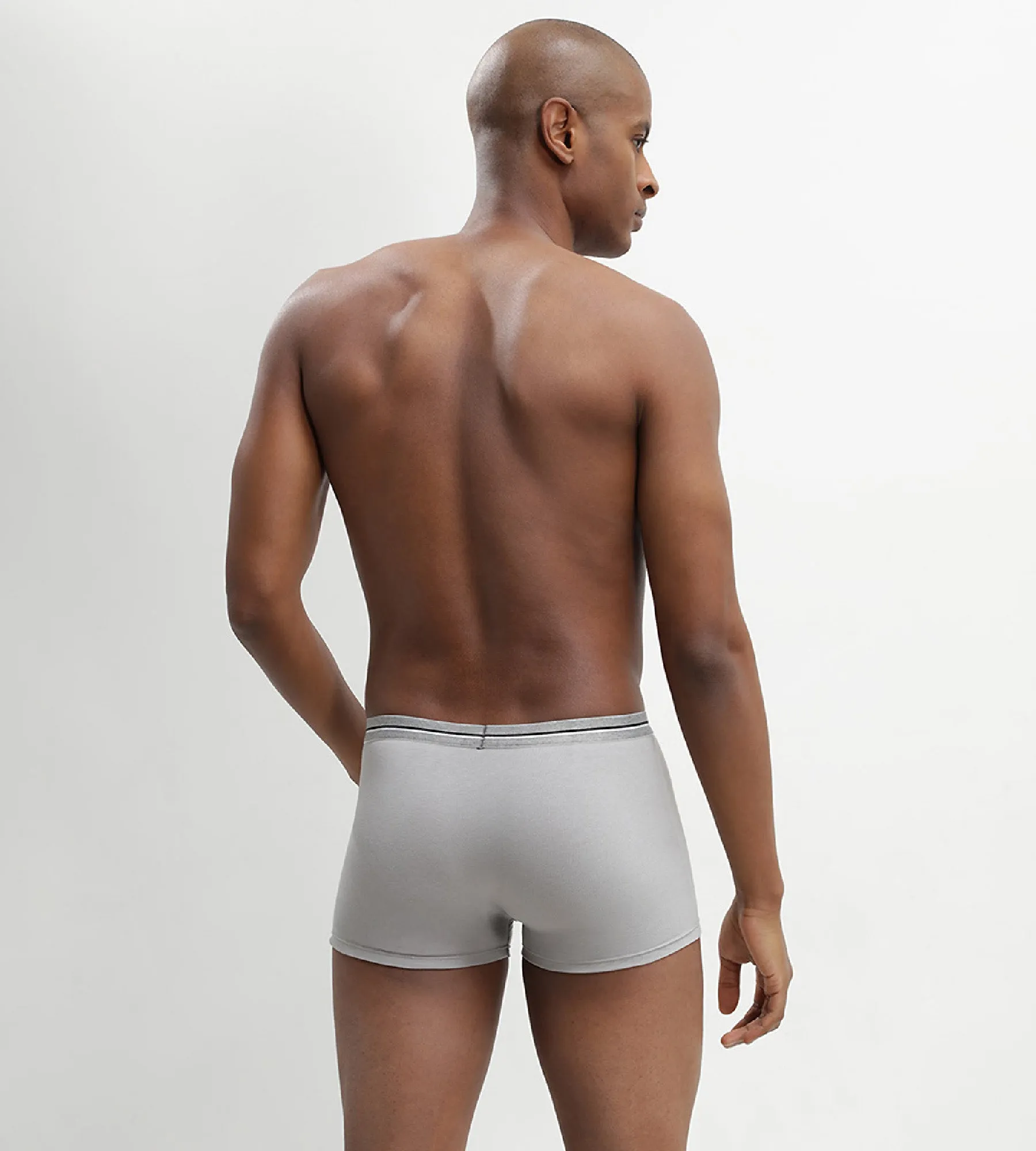 Ultra Resist 3 pack resistant stretch cotton trunks in grey and jeans blue
