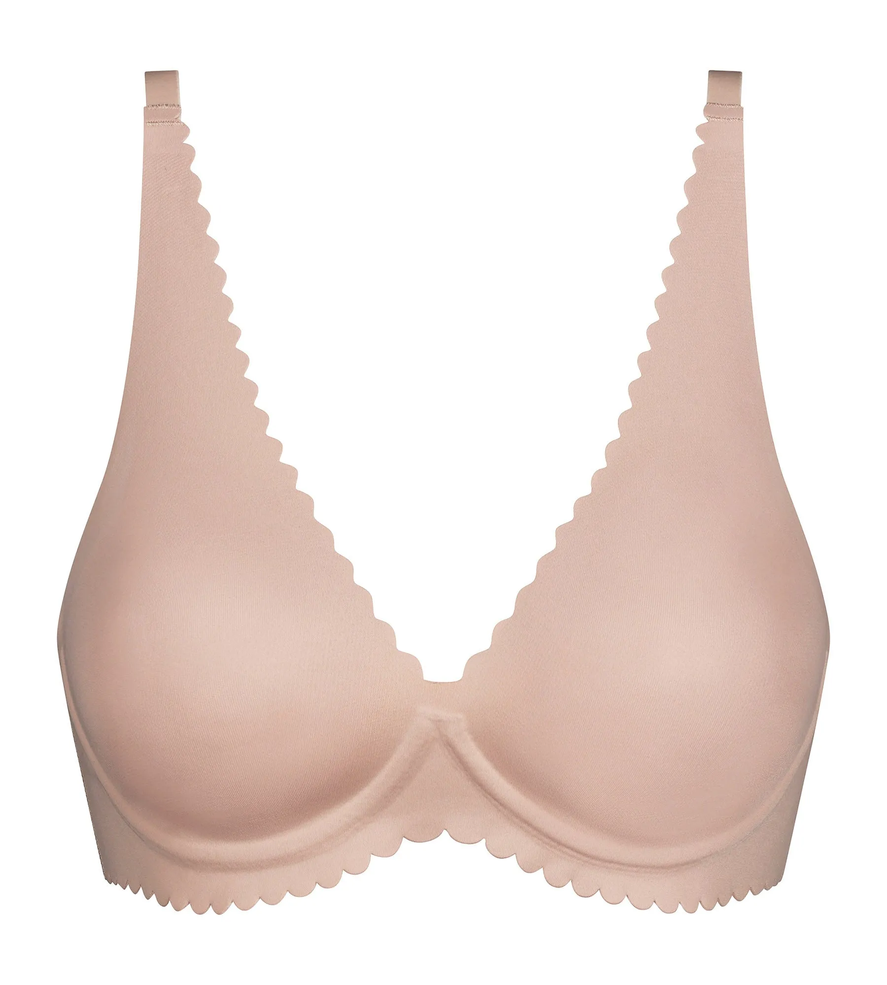Underwired microfiber scarf bra Nude Dim Body Touch