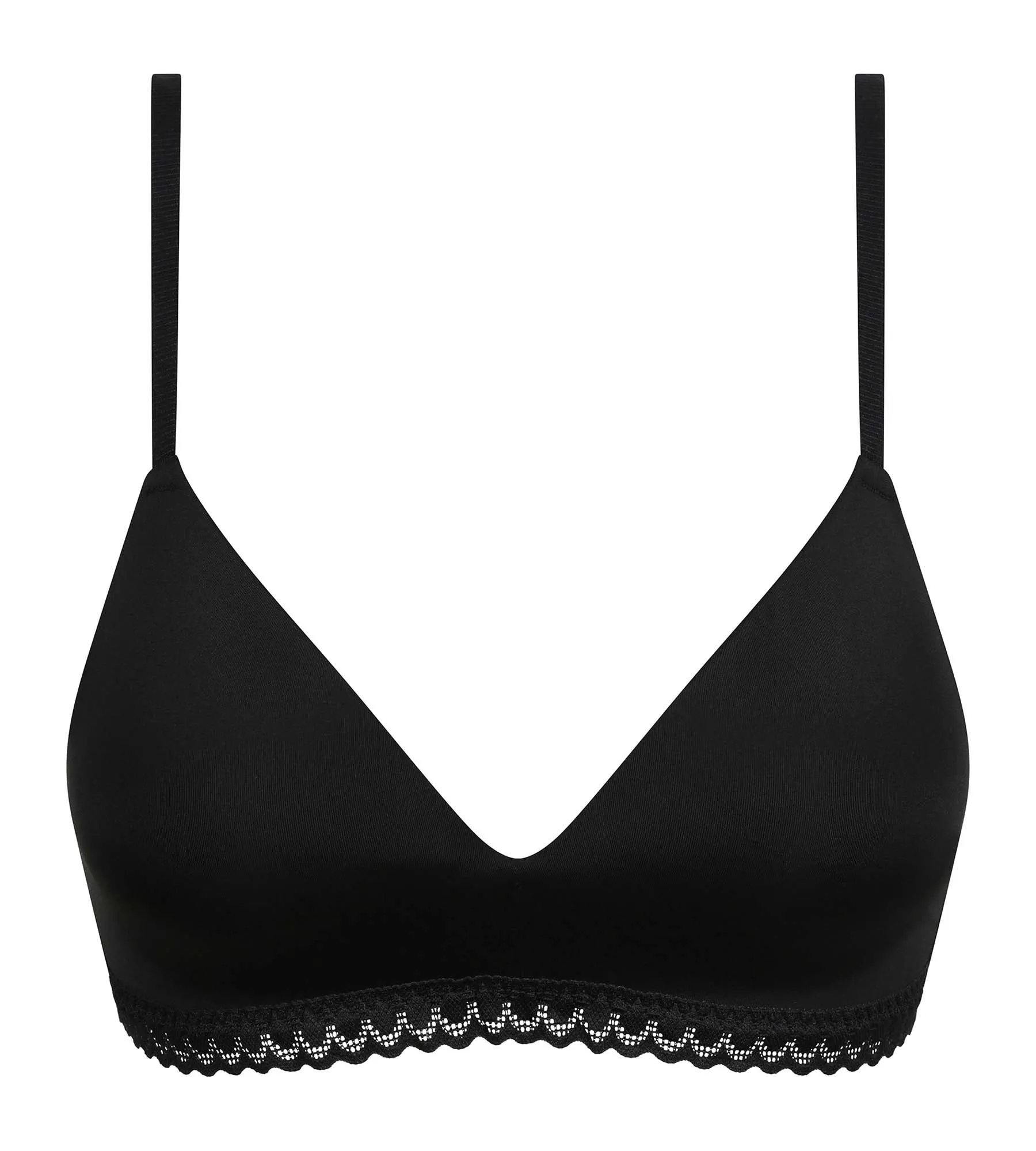 Underwired padded triangle bra Black Daily Micro