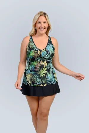 V-neck tankini with skirt bottom in Missy sizes (8-16)