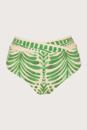 VENECIA CROSSED HIGH-WAISTED BIKINI BOTTOM