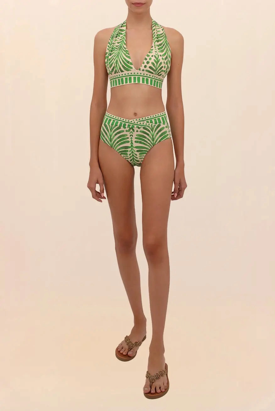 VENECIA CROSSED HIGH-WAISTED BIKINI BOTTOM