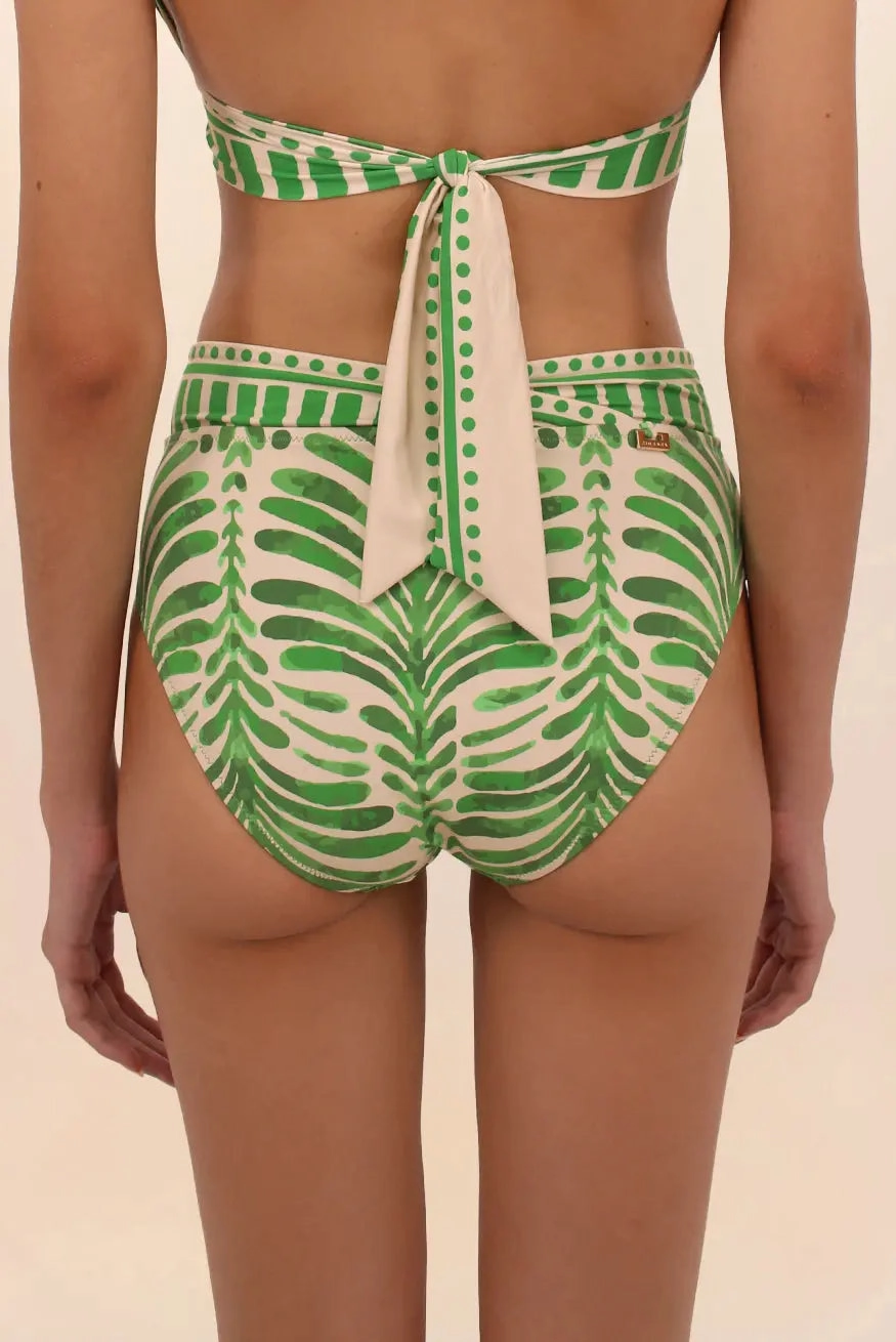 VENECIA CROSSED HIGH-WAISTED BIKINI BOTTOM