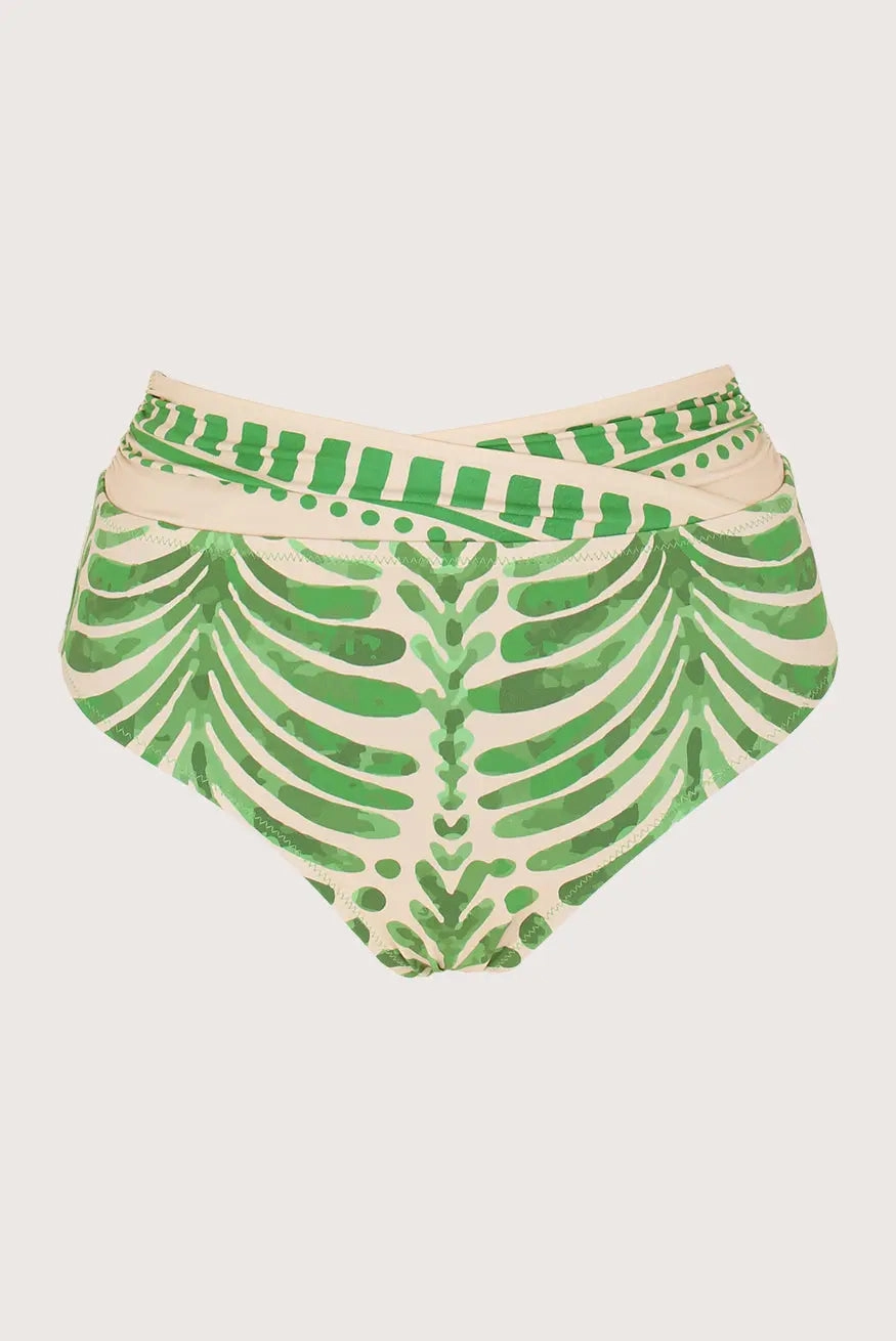 VENECIA CROSSED HIGH-WAISTED BIKINI BOTTOM