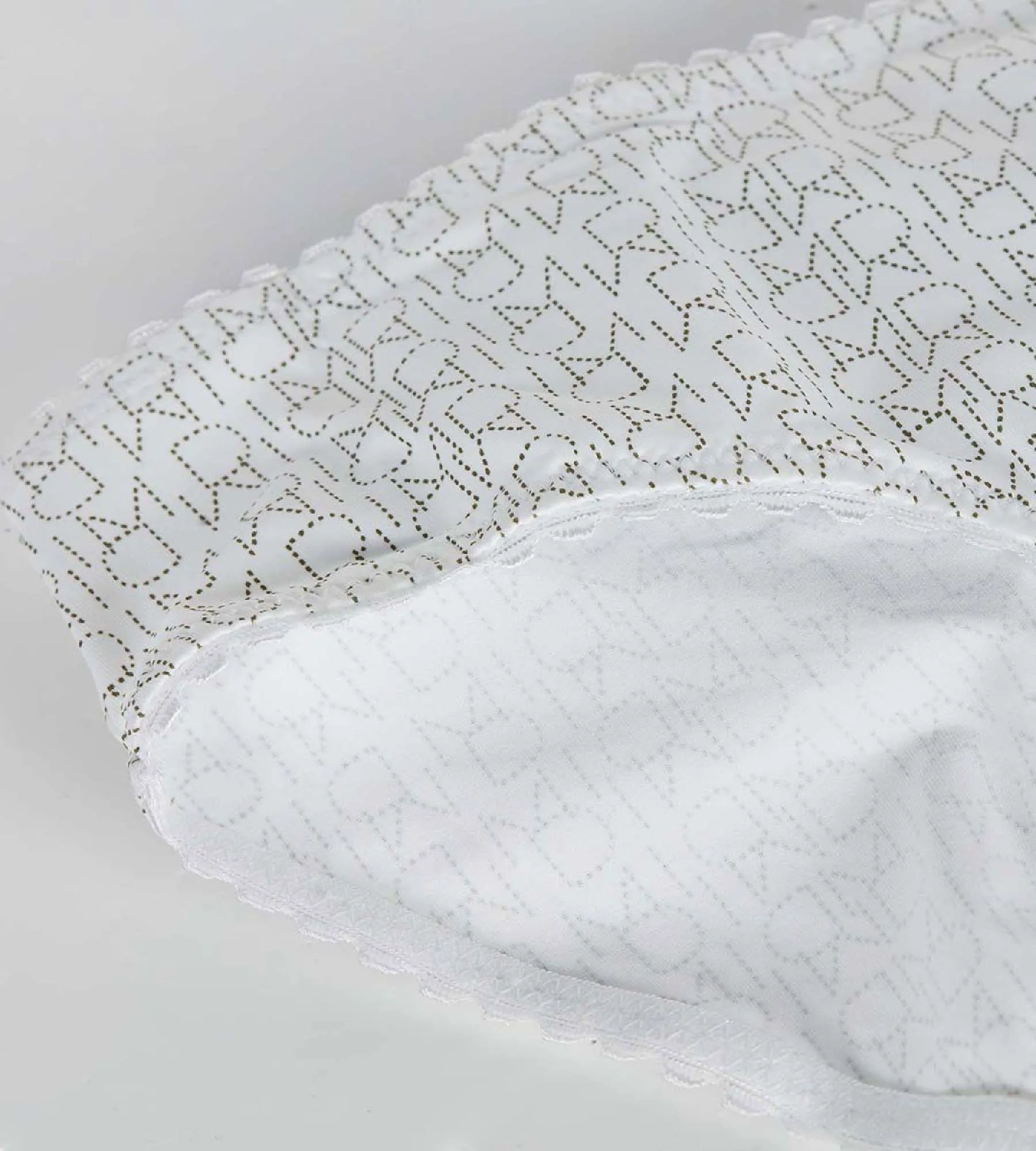 White brief with logo print for girl - Dim Touch