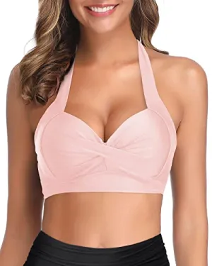 Women's Adjustable Self-tie Swimsuit Halter Neck Bathing Suit