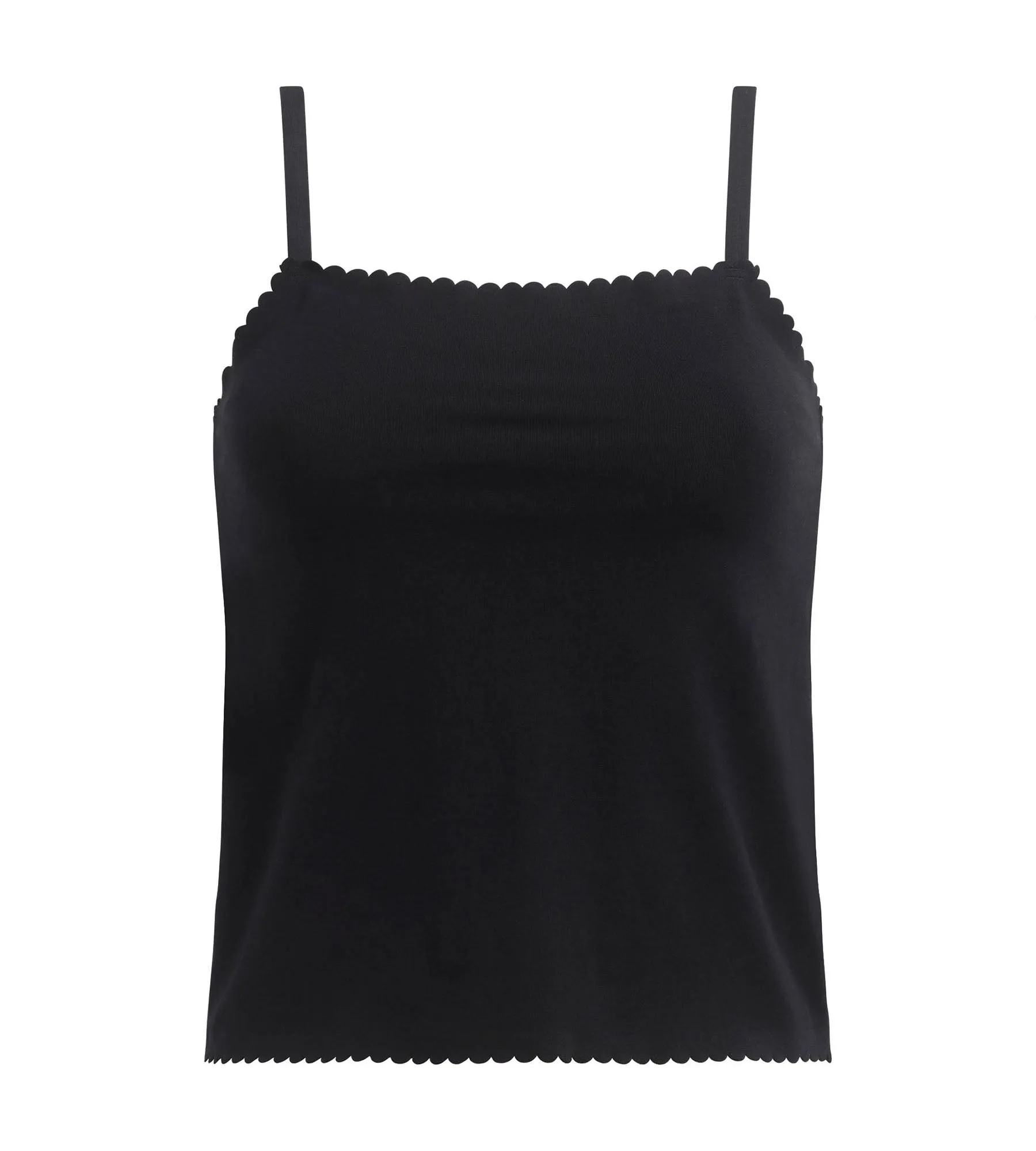 Women's Black cotton seamless stretch top Body Touch Easy