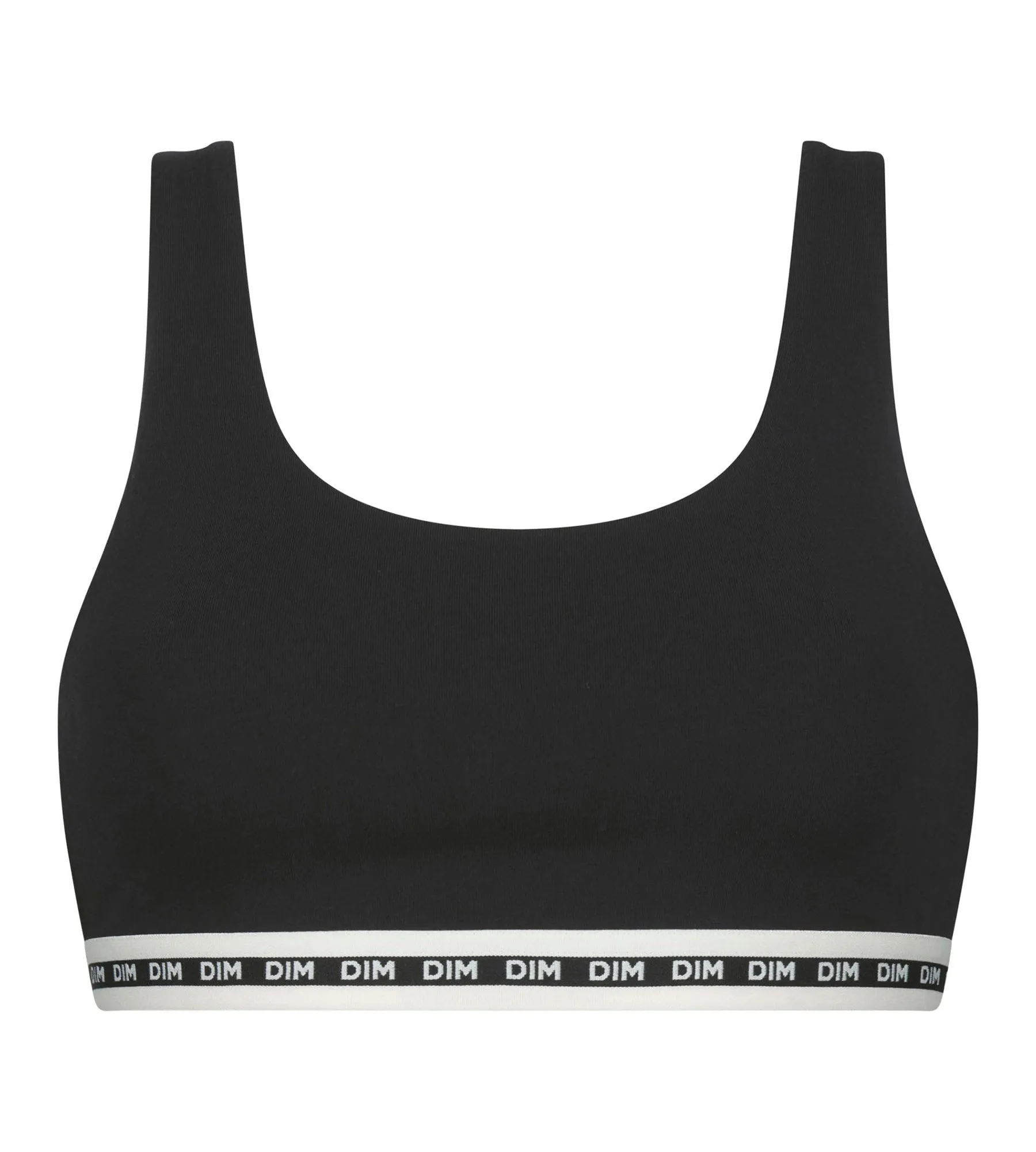 Women's black modal cotton bralette Dim Icon Essentiel