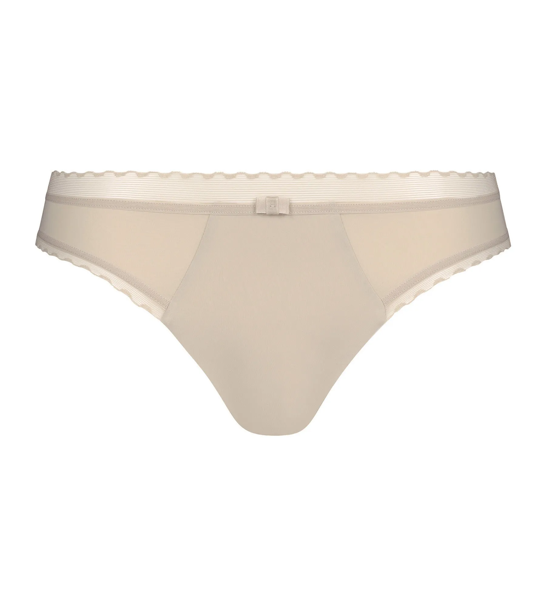 Women's briefs in microfiber and tulle Nude Dim Daily Confort