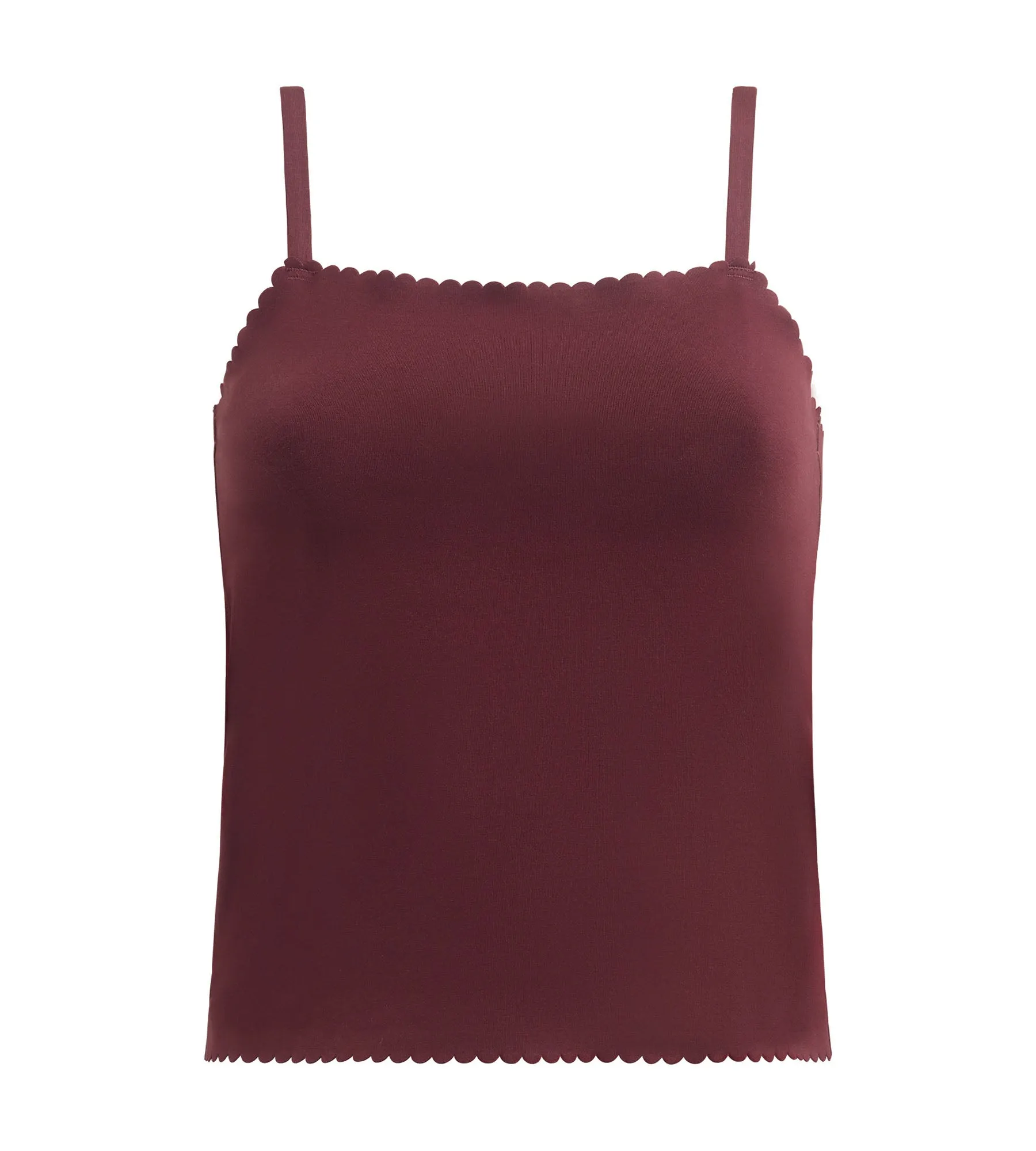 Women's dark ruby cotton ​​seamless stretch top Body Touch Easy