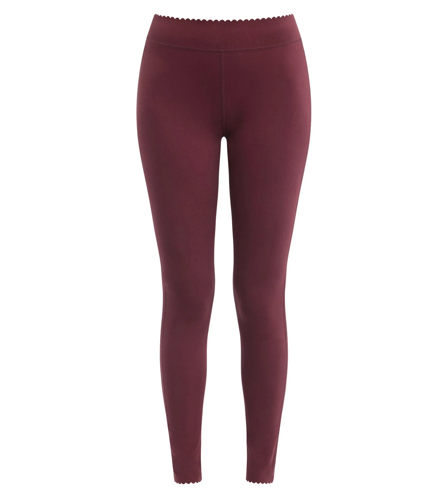 Women's Dark Ruby opaque stretch cotton leggings Body Touch Easy