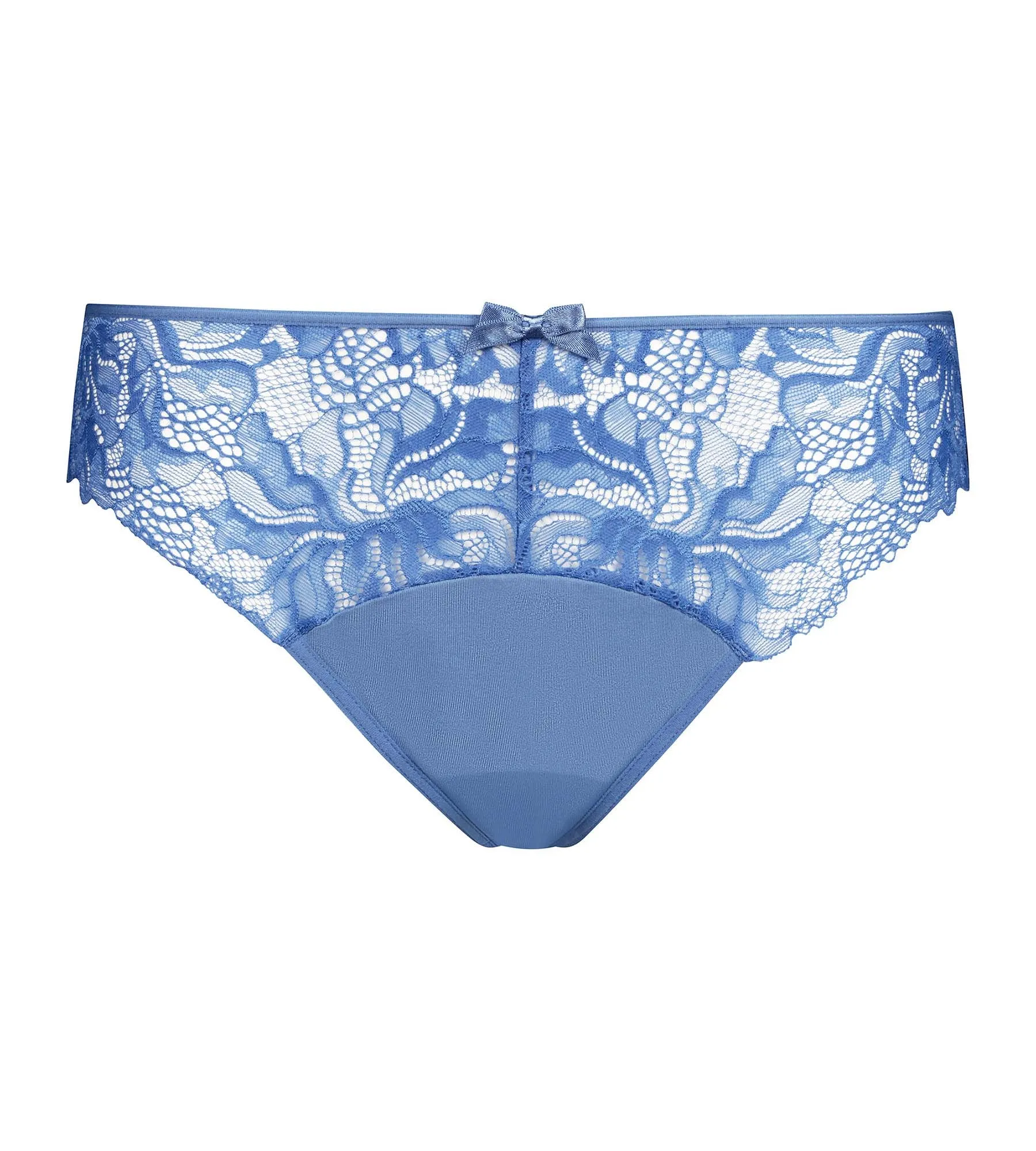 Women's microfiber and lace panties Blue Dim Generous Essentiel